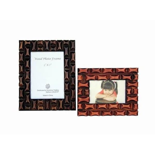 Sunshine Trading Sunshine Trading ST-25-5 Handmade Wood Photo Frame - 3.5 x 5 Inch ST-25-5 - main